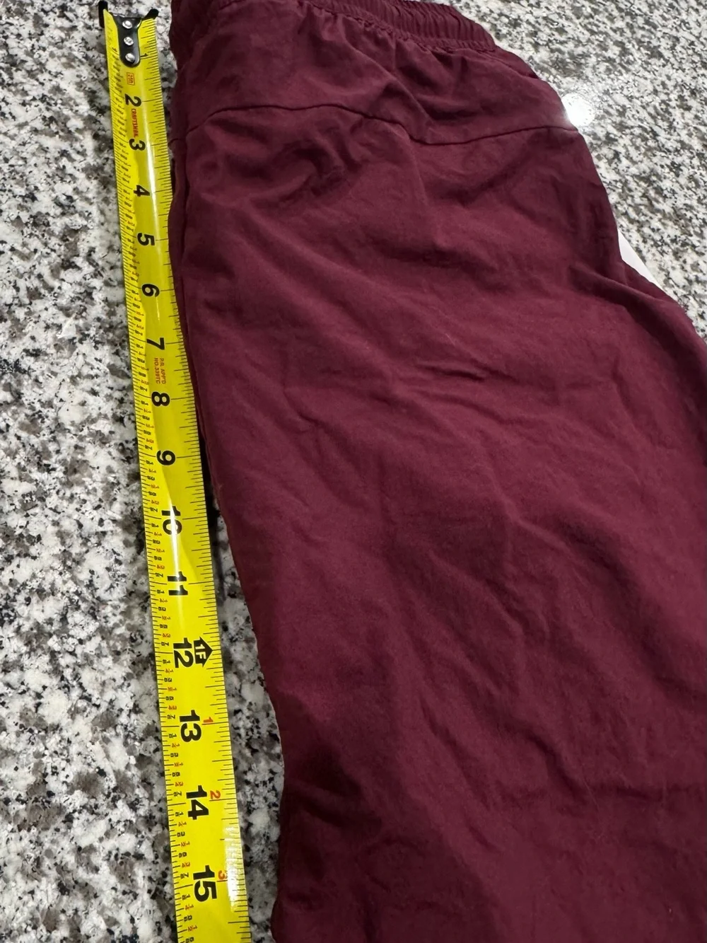 adidas Maroon Joggers with White Stripes and Red Accents